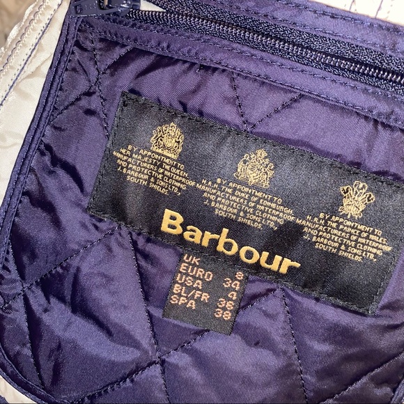 Women’s barbour snap/zip quilted vest sz 4 #D2 - Picture 4 of 5